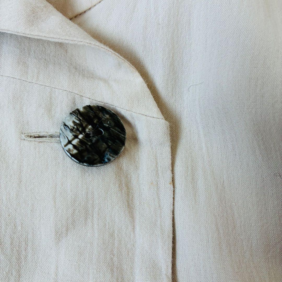 慈雨　コットン　コート　生成り　センソユニコ.