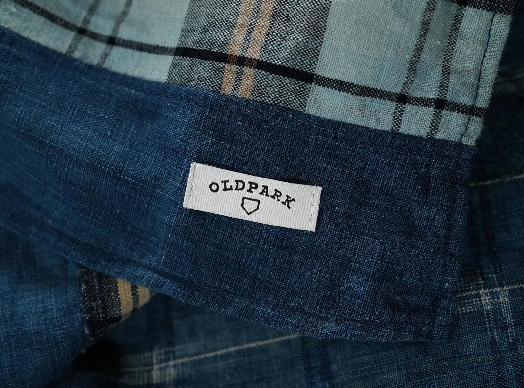 OLD PARK アフリカンインディゴ 星条旗 リメイク 大判 ストール 藍染