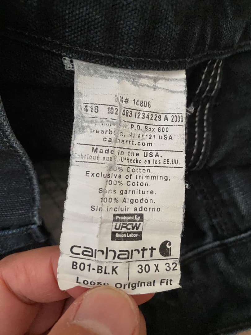 Carhartt カーハート ダブルニー W30 L32 USA製