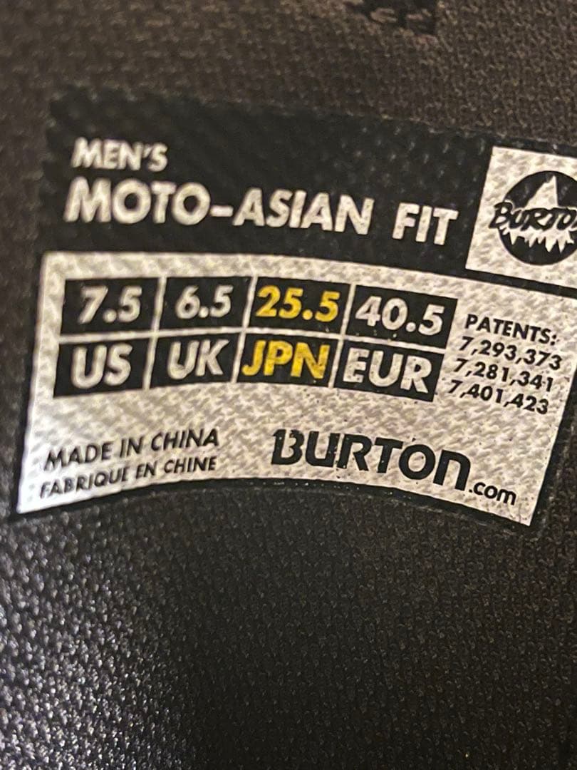 BURTON MOTO-ASIAN FIT スノーブーツ 25.5cm