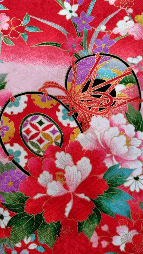 RK403アンティーク子供着物着丈98センチ裄丈46センチ3歳前後長襦袢付き綺麗