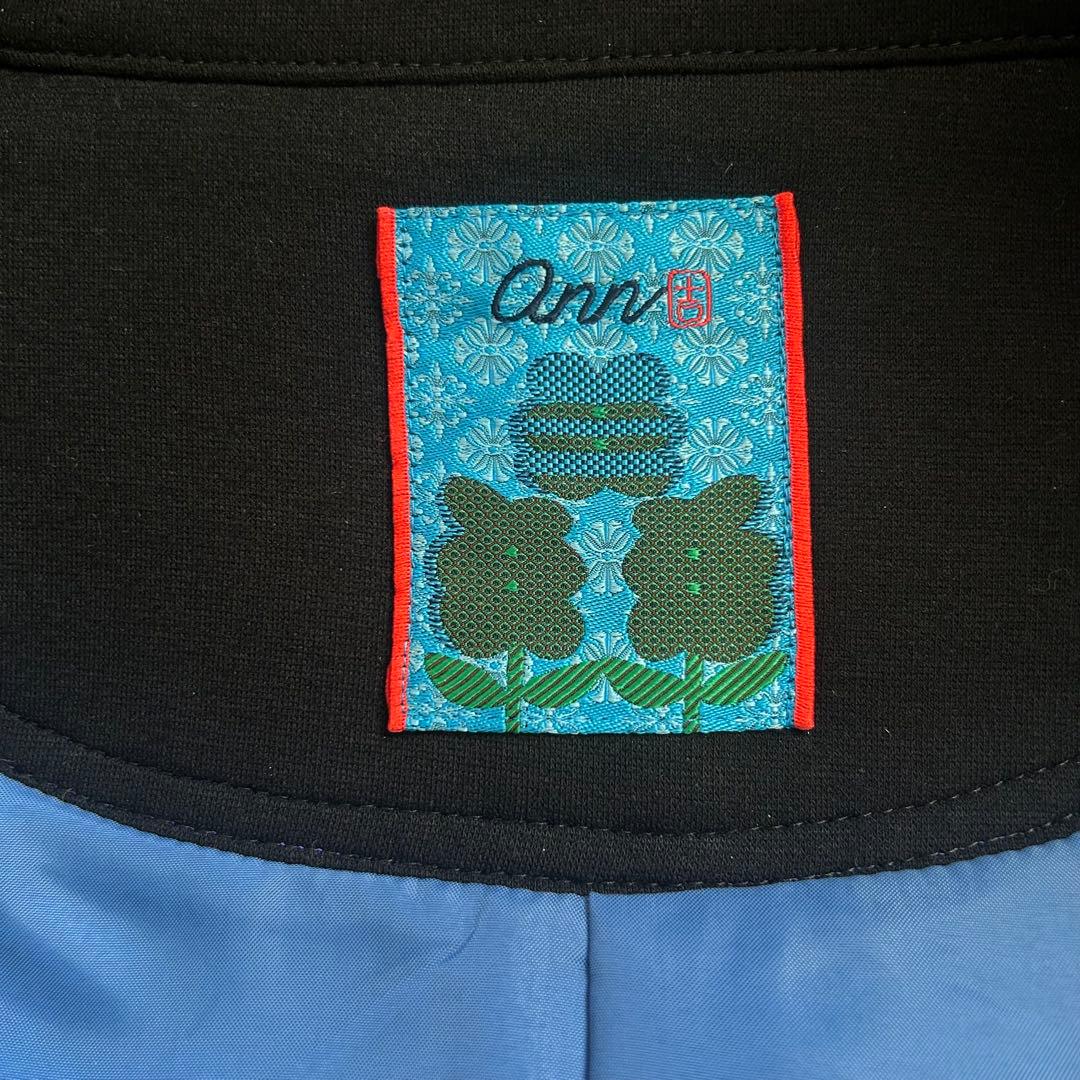 美品 ann吉 センソユニコ ウールコート ブルー 38 定価75,900円