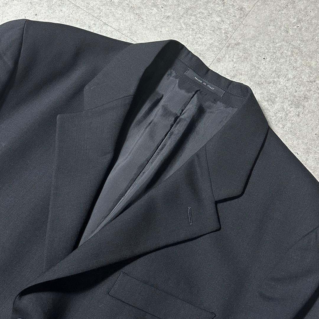 美品 90s EMPORIO ARMANI ウール セットアップ 黒 50