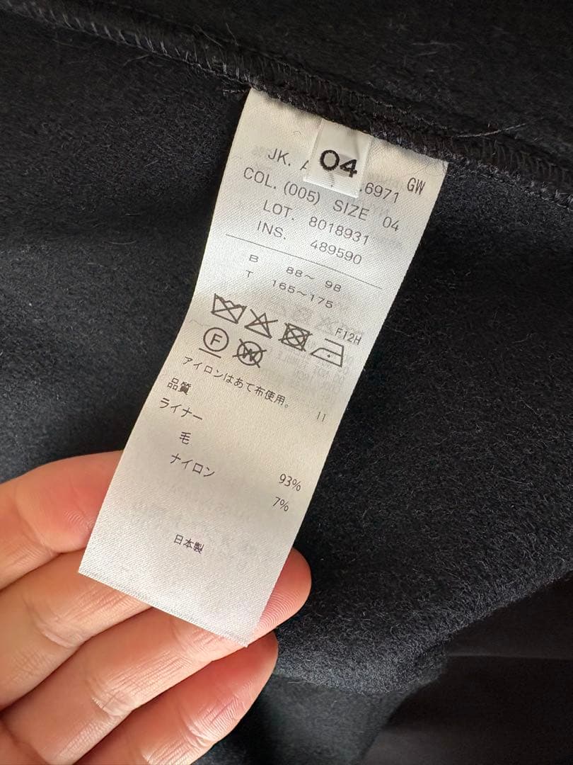 25AW ATON 黒 別注ショートモッズコート 04 THE TOKYO