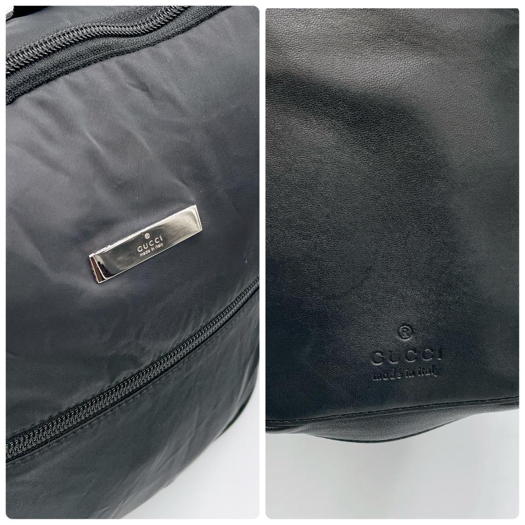 美品 GUCCI リュック 折り畳み トラベルバッグ ブラック f416