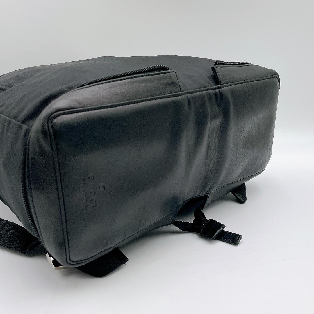 美品 GUCCI リュック 折り畳み トラベルバッグ ブラック f416