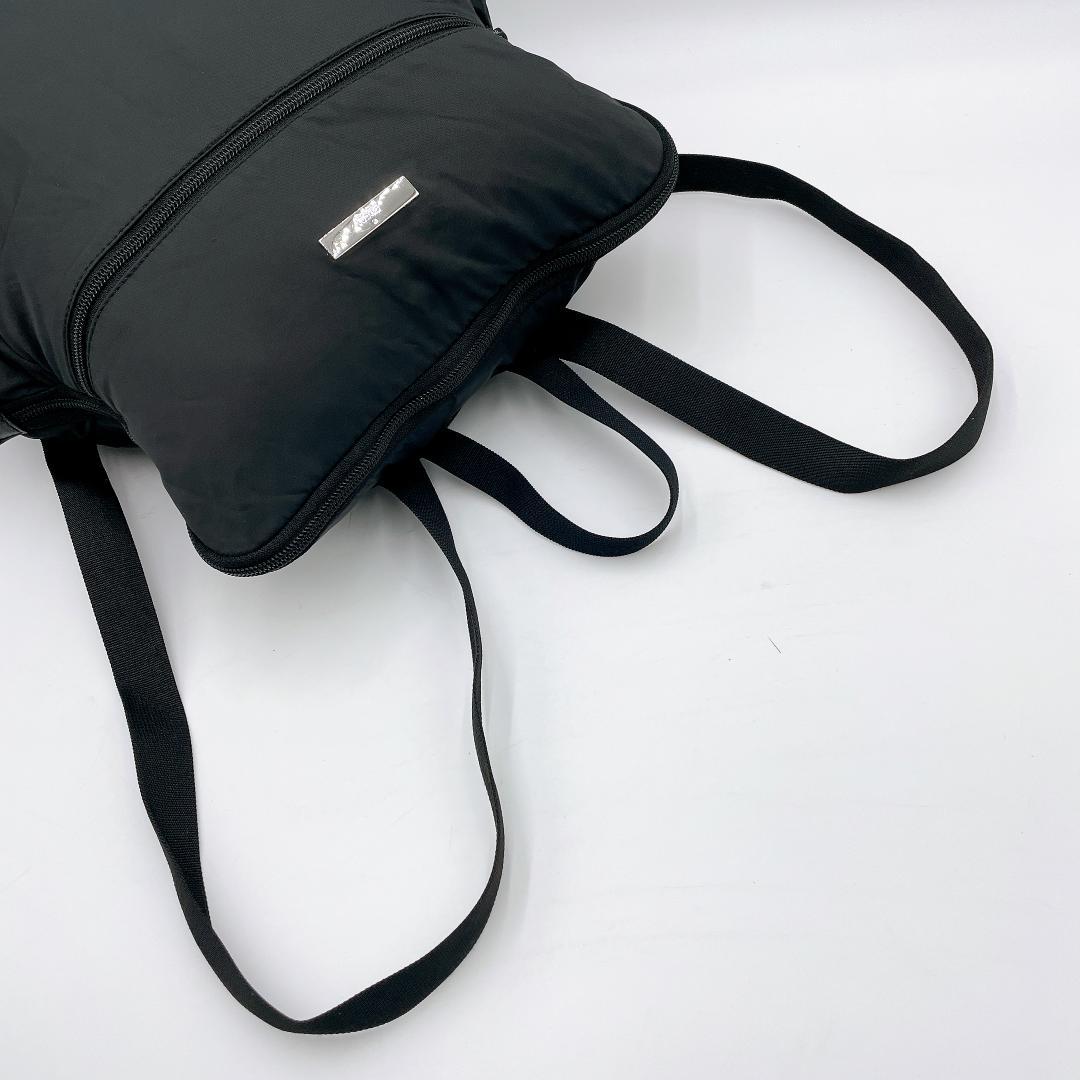 美品 GUCCI リュック 折り畳み トラベルバッグ ブラック f416