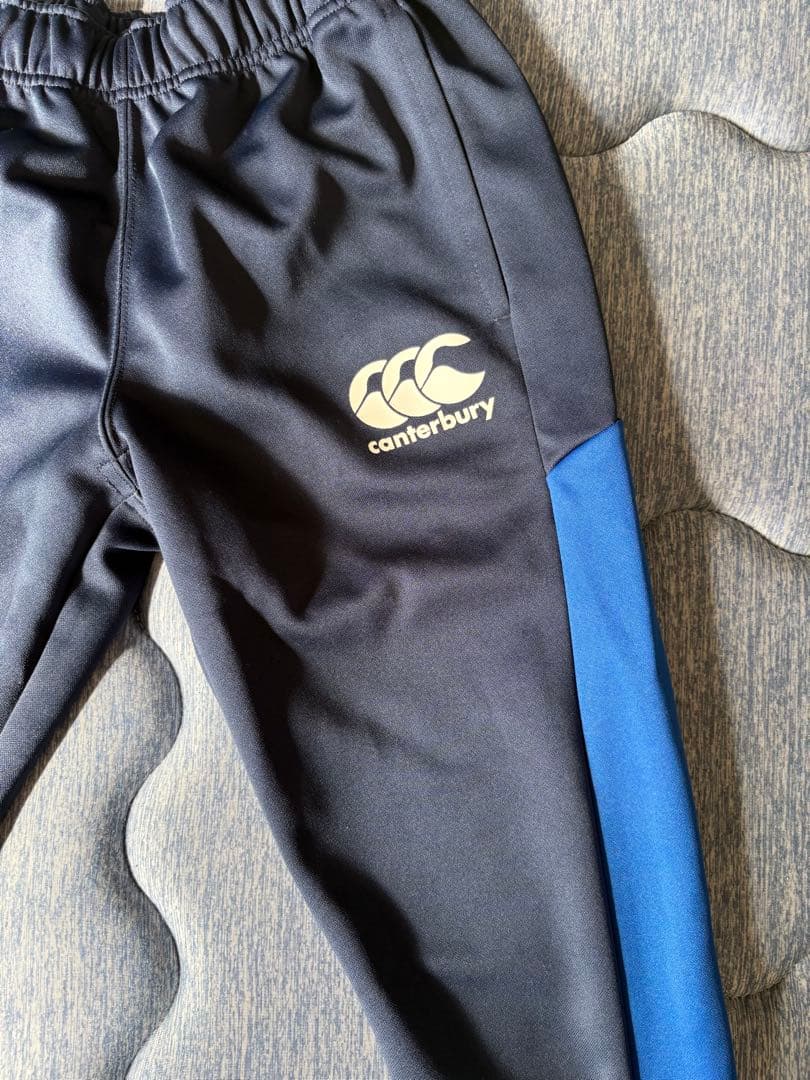 Canterbury ウォームアップウェアセット 黒/青 150cm - メルカリ