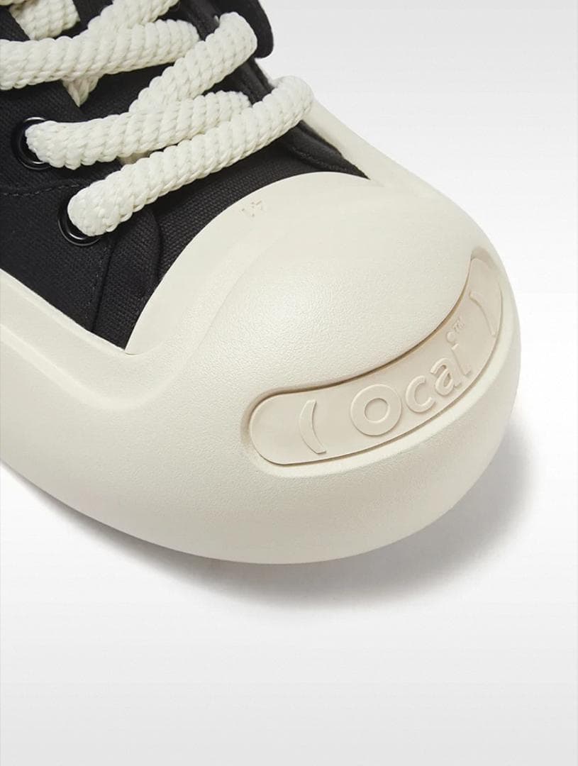 Ocai smile スニーカー厚底 男女兼用 黒 サイズ24cm