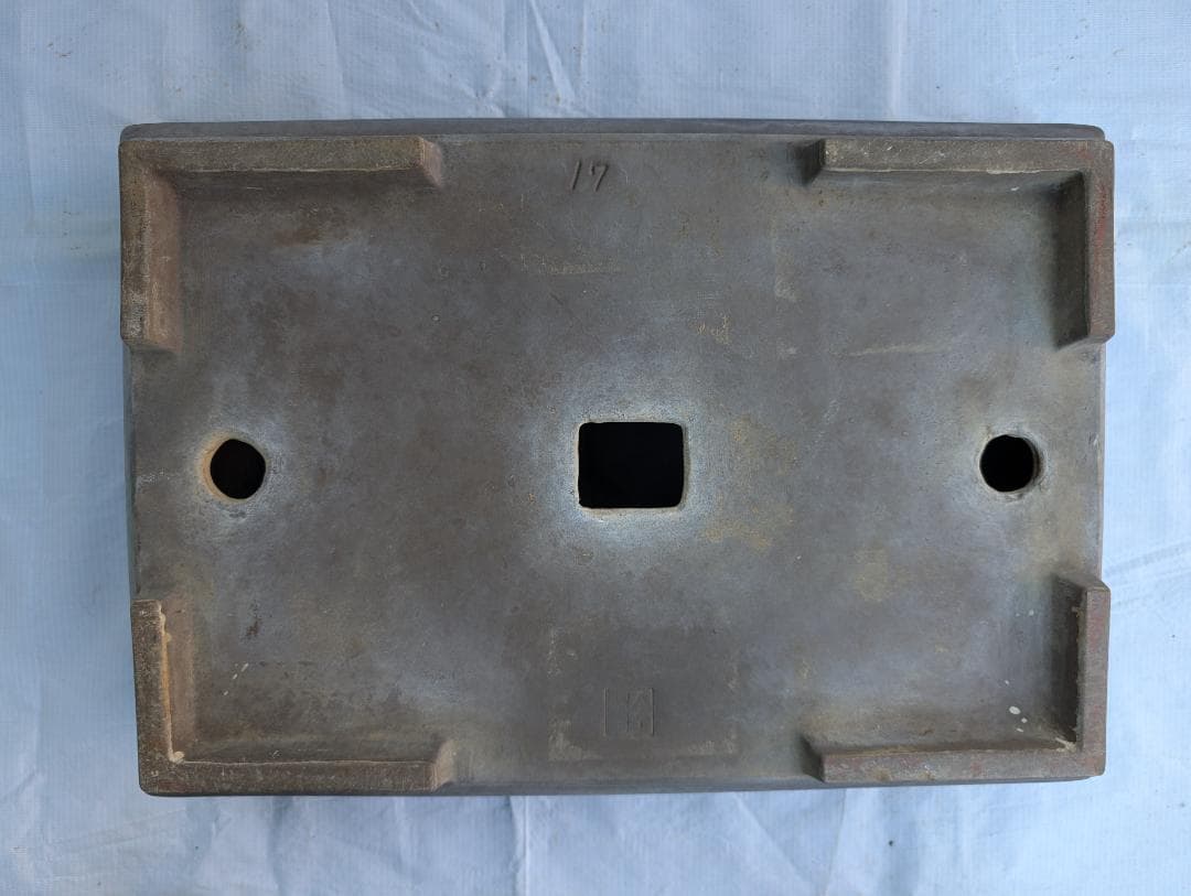 【大型盆栽鉢】紫砂矩形鉢 約52.5cm×38.5cm 深鉢 平鉢 盆栽用