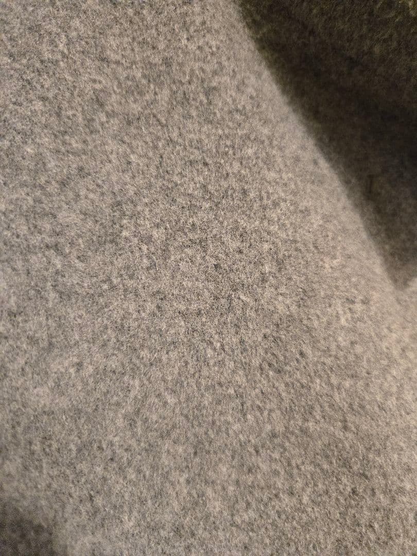 自由区　スタンドカラーウールコート