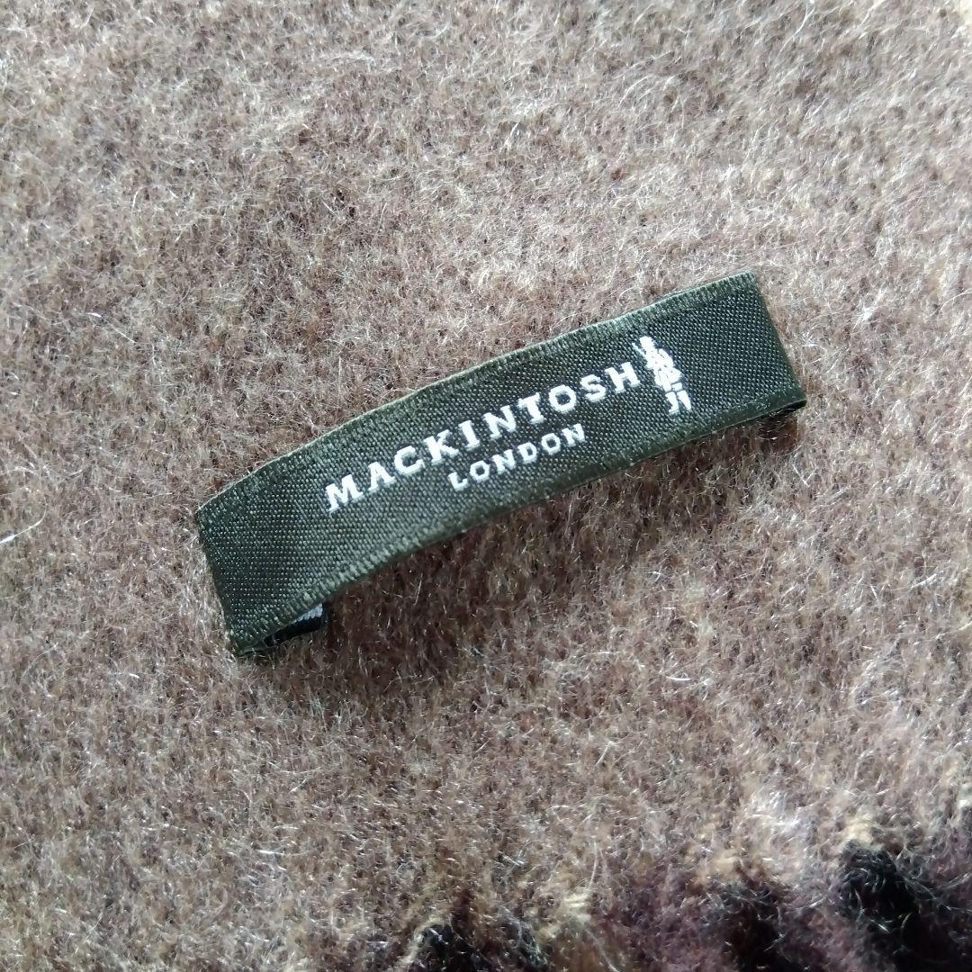 カシミヤマフラー　マッキントッシュロンドン　ブラウン