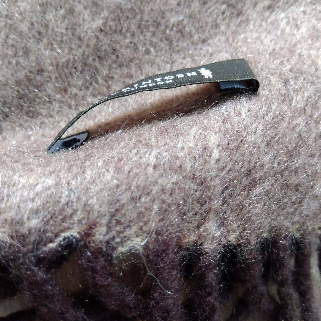 カシミヤマフラー　マッキントッシュロンドン　ブラウン