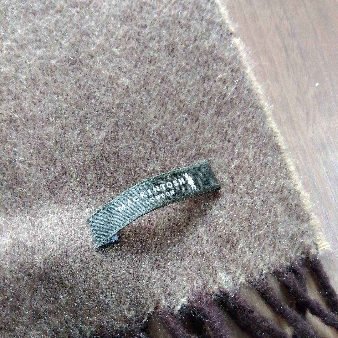 カシミヤマフラー　マッキントッシュロンドン　ブラウン