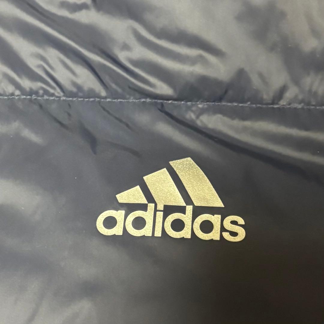 【adidas アディダス】ベンチコート(L)ネイビー