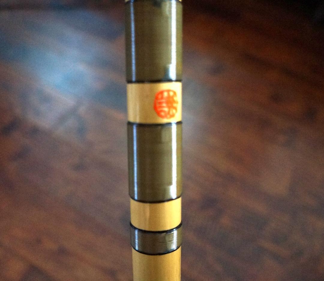 竹笛・横笛・和楽器・六穴・五本調子・祭り笛・巻き有り・美品