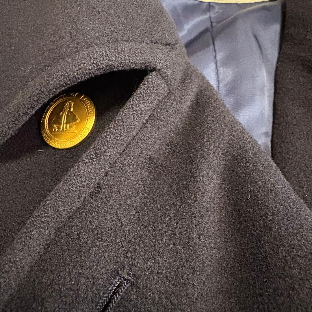 BURBERRYS ロングコート カシミヤ混 ベルト付 金ボタン ダブル 9