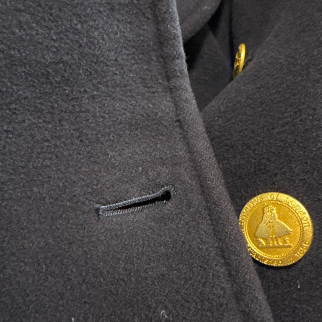 BURBERRYS ロングコート カシミヤ混 ベルト付 金ボタン ダブル 9