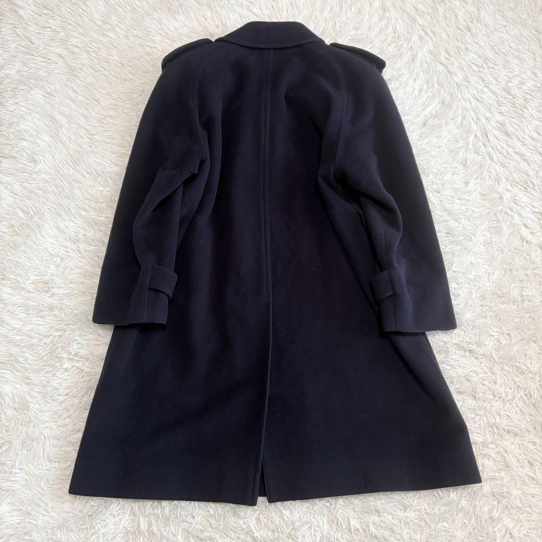 BURBERRYS ロングコート カシミヤ混 ベルト付 金ボタン ダブル 9