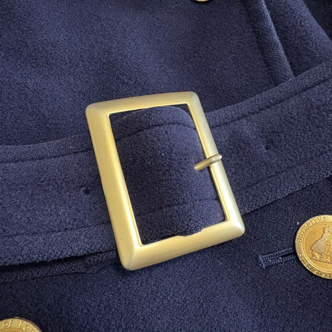 BURBERRYS ロングコート カシミヤ混 ベルト付 金ボタン ダブル 9