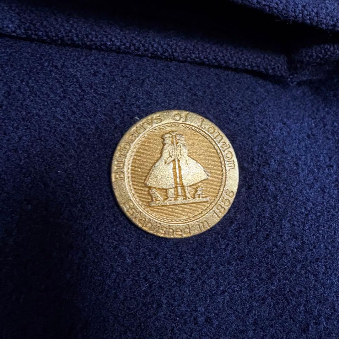 BURBERRYS ロングコート カシミヤ混 ベルト付 金ボタン ダブル 9