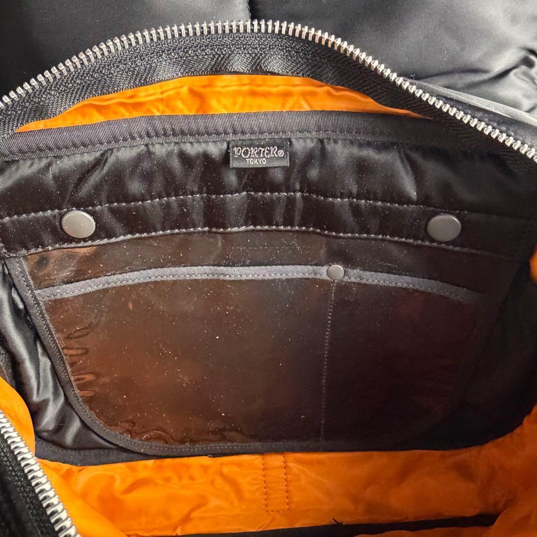 ポーター タンカー ヘルメットバッグ フラップ 2way ブラック大容量