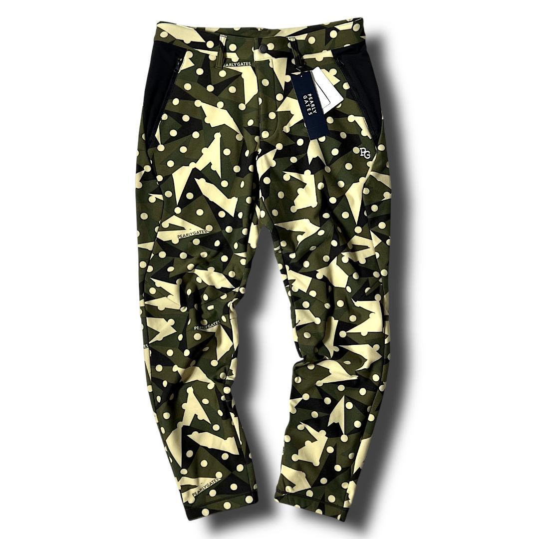 4 パーリーゲイツ カモドット柄 ストレッチ ラグウォーム ジョガーパンツ