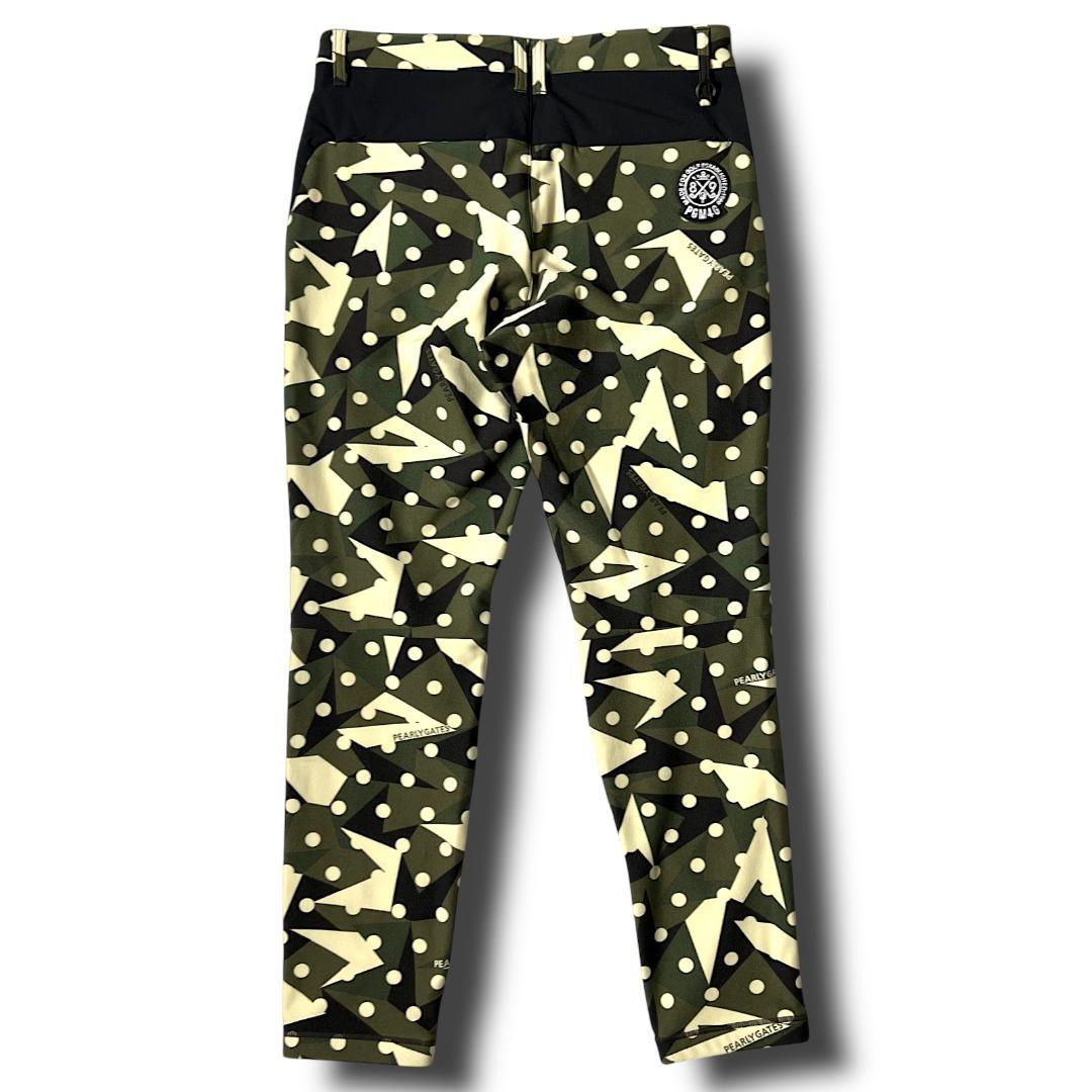 4 パーリーゲイツ カモドット柄 ストレッチ ラグウォーム ジョガーパンツ