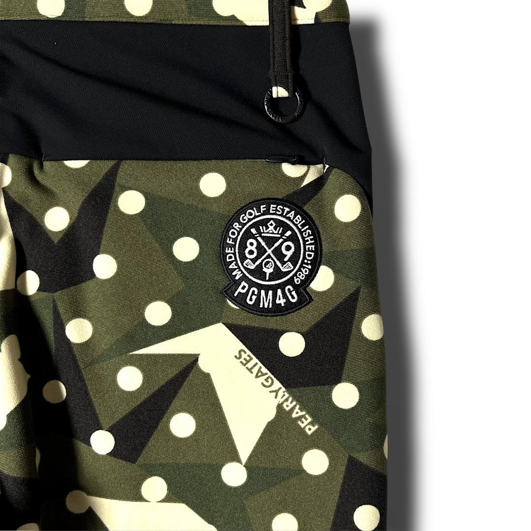 4 パーリーゲイツ カモドット柄 ストレッチ ラグウォーム ジョガーパンツ