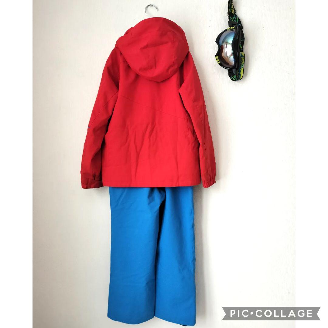美品 PHENIX デモモデル スキーウェア 上下 150 赤青 ジュニア男の子