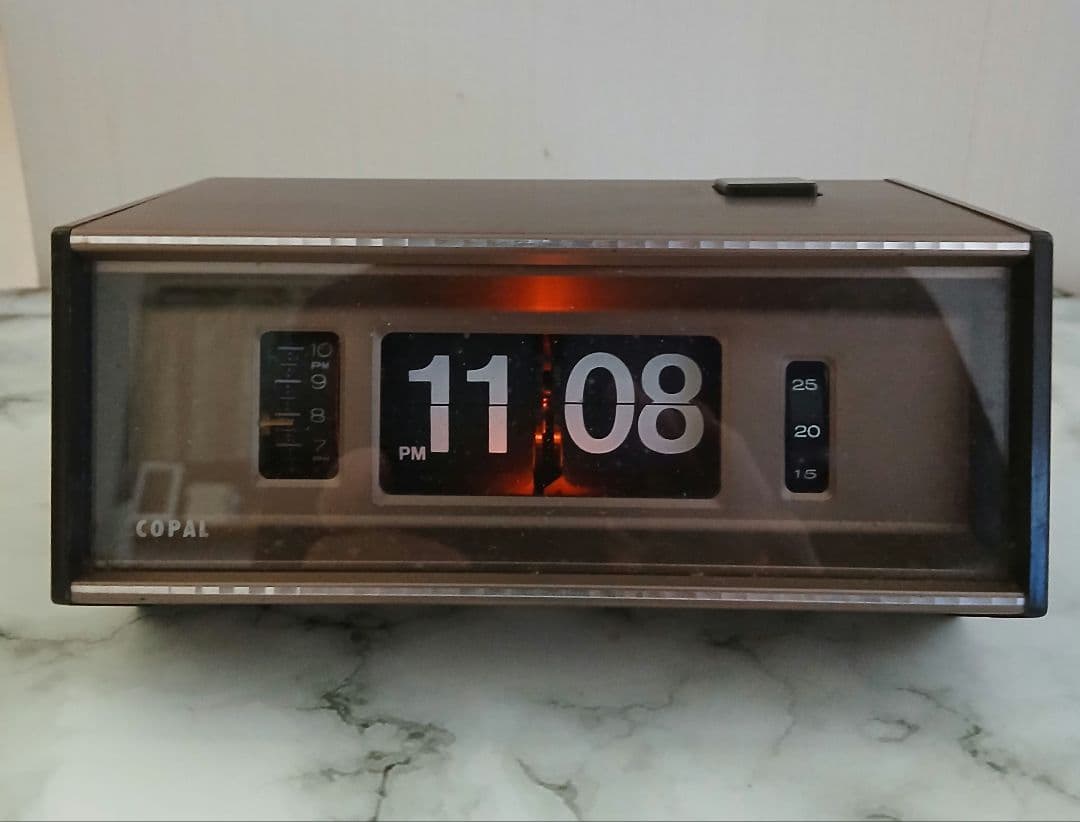 COPAL パタパタ時計 昭和レトロ 702 メタルゴールド 50Hz 希少品