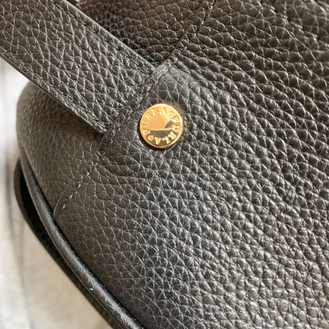 極美品★フルラ リュック ブラック レザー ★FURLA バックパック　シボ革