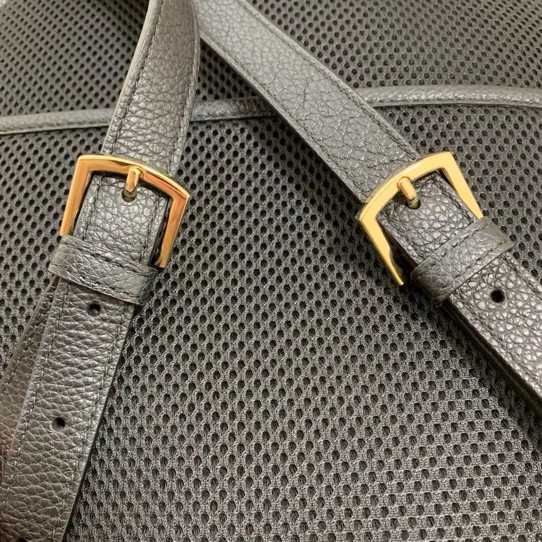 極美品★フルラ リュック ブラック レザー ★FURLA バックパック　シボ革