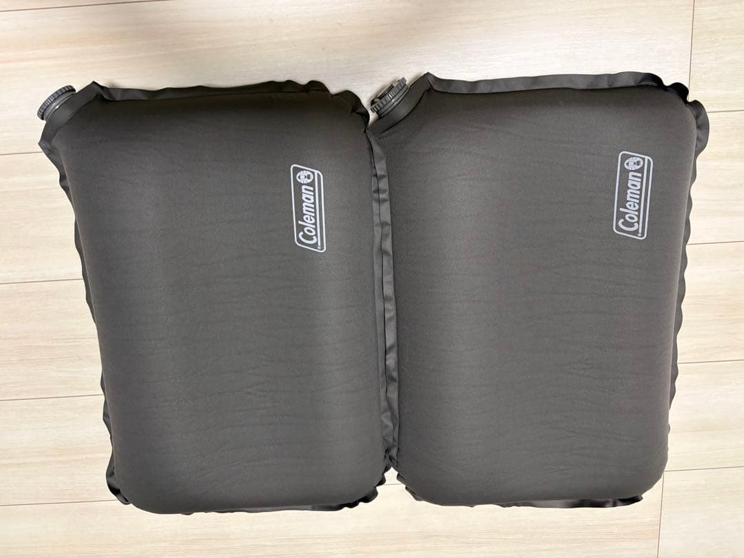 Colemanインフレーターマットハイピークダブルピロー2個セットモバイルポンプ