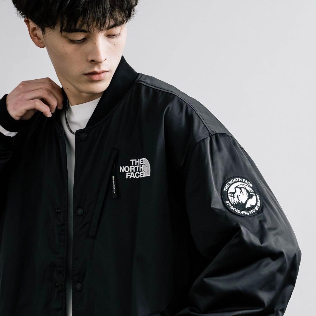 ZOZO完売 XL ノースフェイス　ボンバージャケット　スタジャン　ネイビー