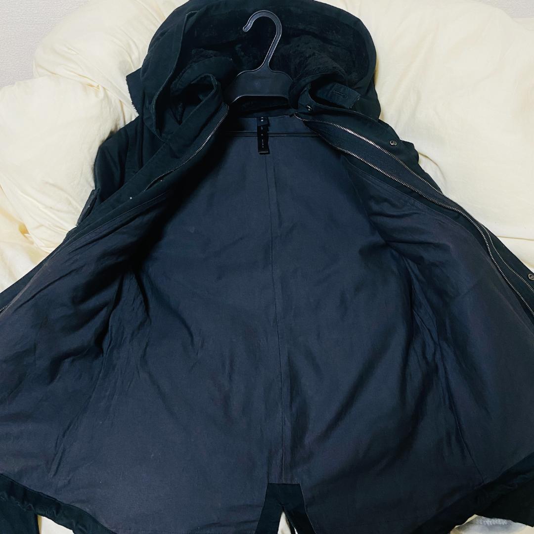 WJK モッズコート ダメージ加工 サイズM ブラック 定価16万