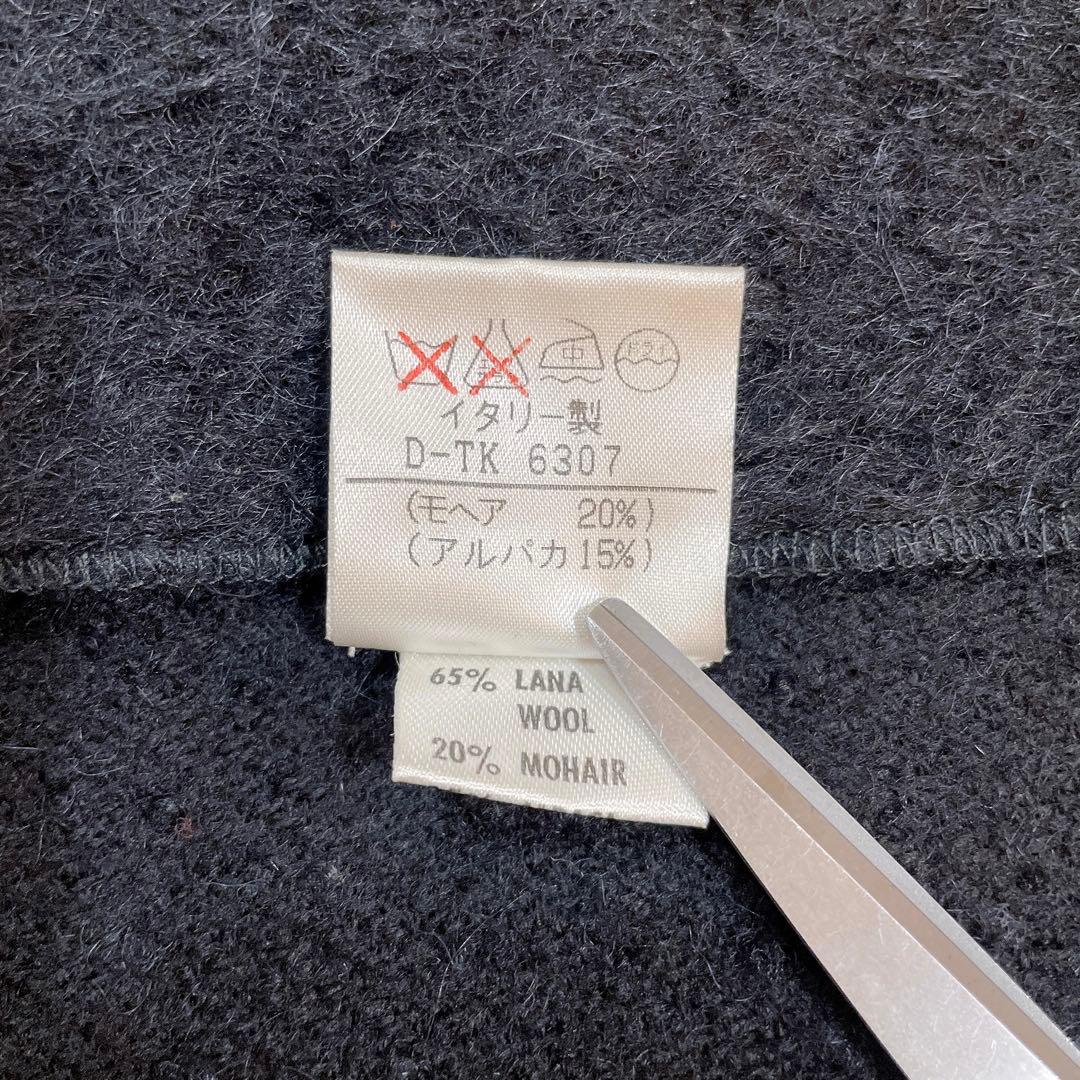 ETRO エトロ ポンチョコート アルパカ混 ウール ロゴボタン