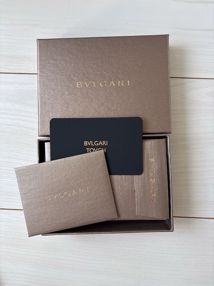 BVLGARI ブラック レザー キーケース/Reo.