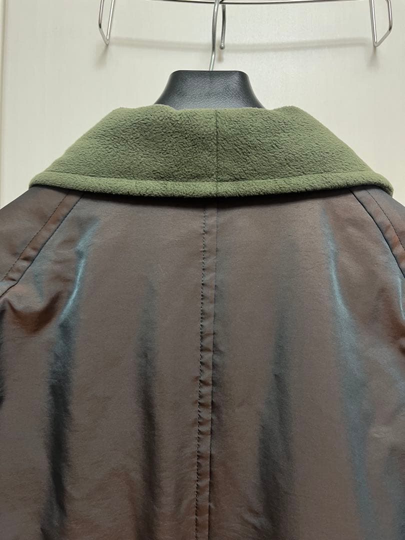アーバンリサーチサニーレーベル　グリーンダウンショールロングコート