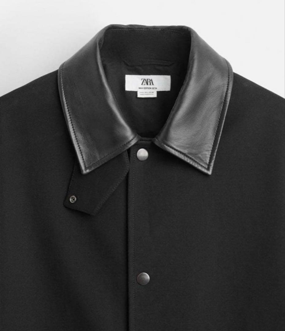 ZARA レザー　トレンチコート　LIMITED EDITION