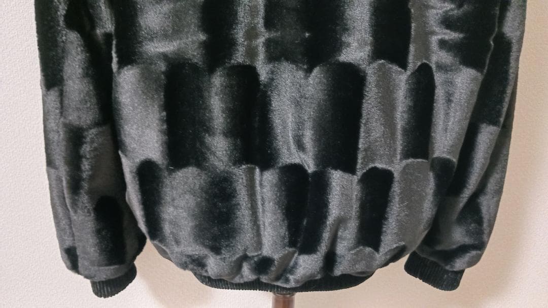 イタリア製 ミンク ＆ カシミヤ混 ファーコート 毛皮 厚手 防寒 メンズ M