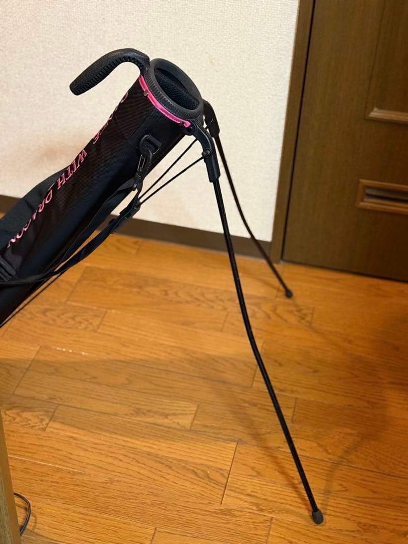 DANCE WITH DRAGON ゴルフバッグ 黒/ピンク