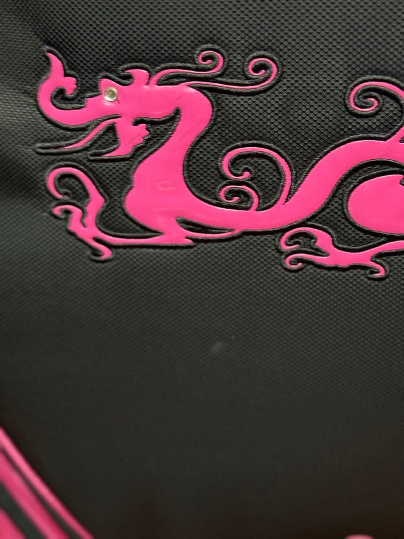 DANCE WITH DRAGON ゴルフバッグ 黒/ピンク