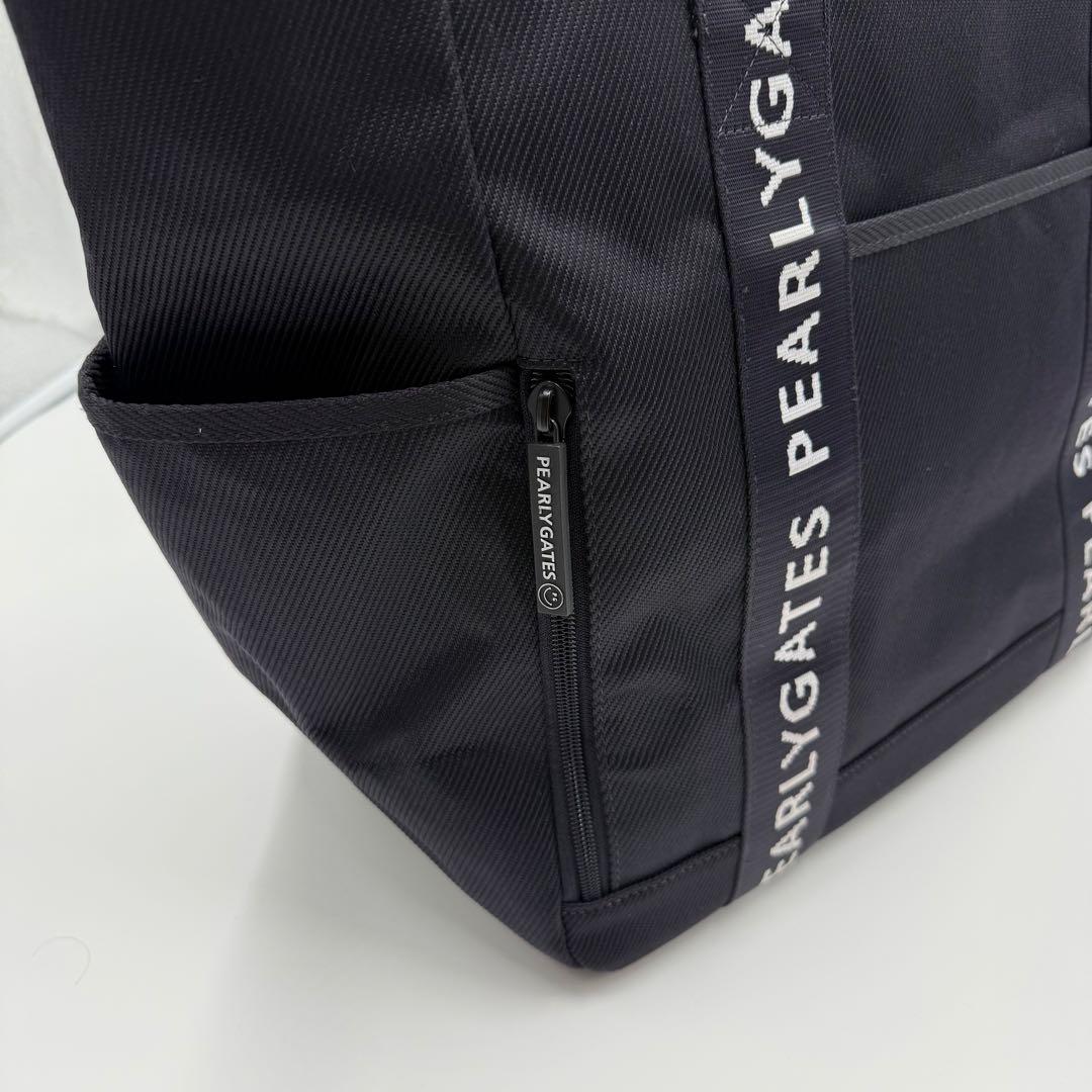 PEARLY GATES ロッカーバッグ 大型 ロゴ 大容量 黒