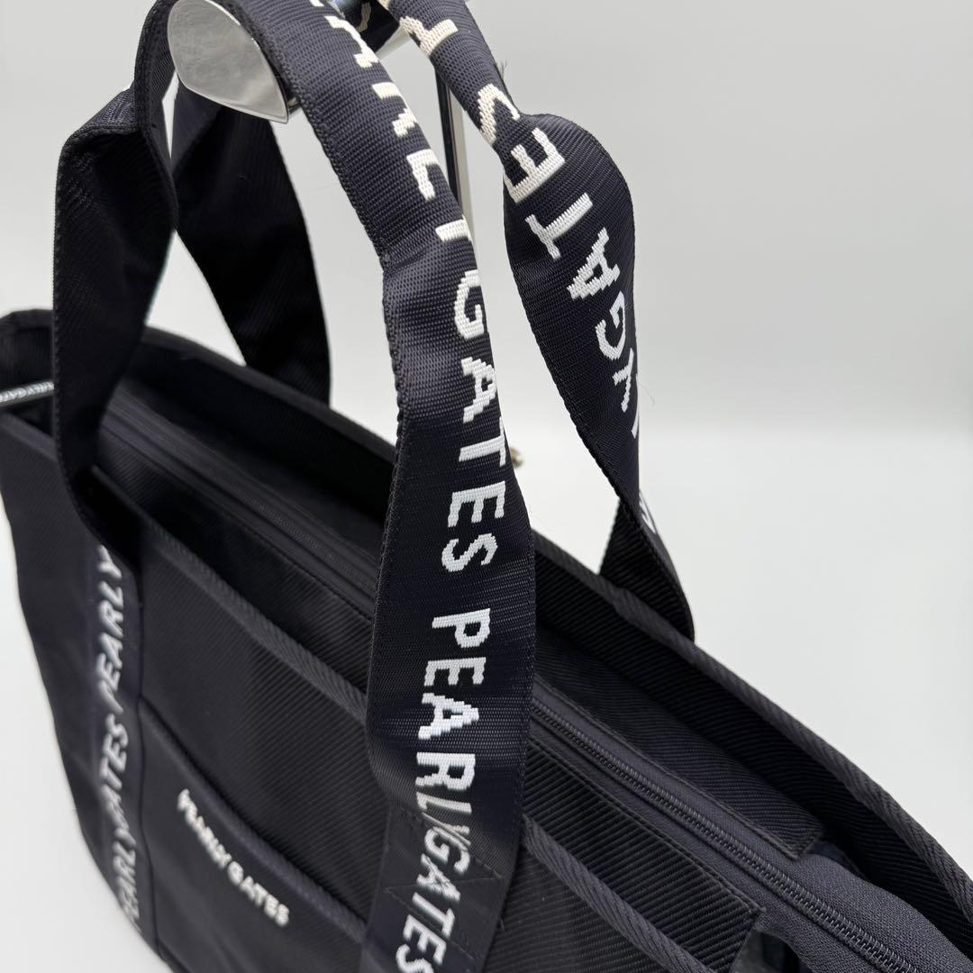 PEARLY GATES ロッカーバッグ 大型 ロゴ 大容量 黒