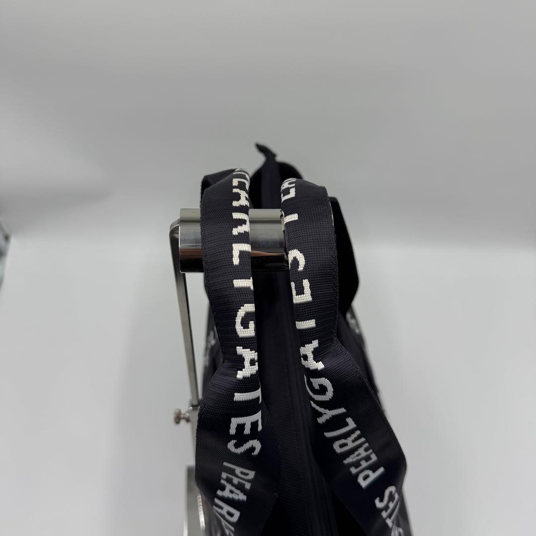 PEARLY GATES ロッカーバッグ 大型 ロゴ 大容量 黒