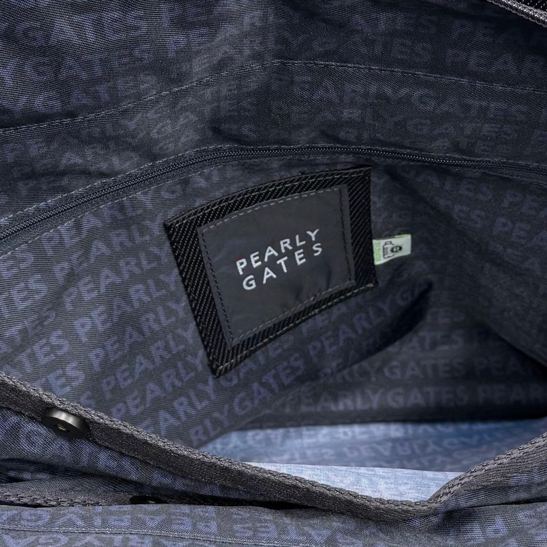 PEARLY GATES ロッカーバッグ 大型 ロゴ 大容量 黒
