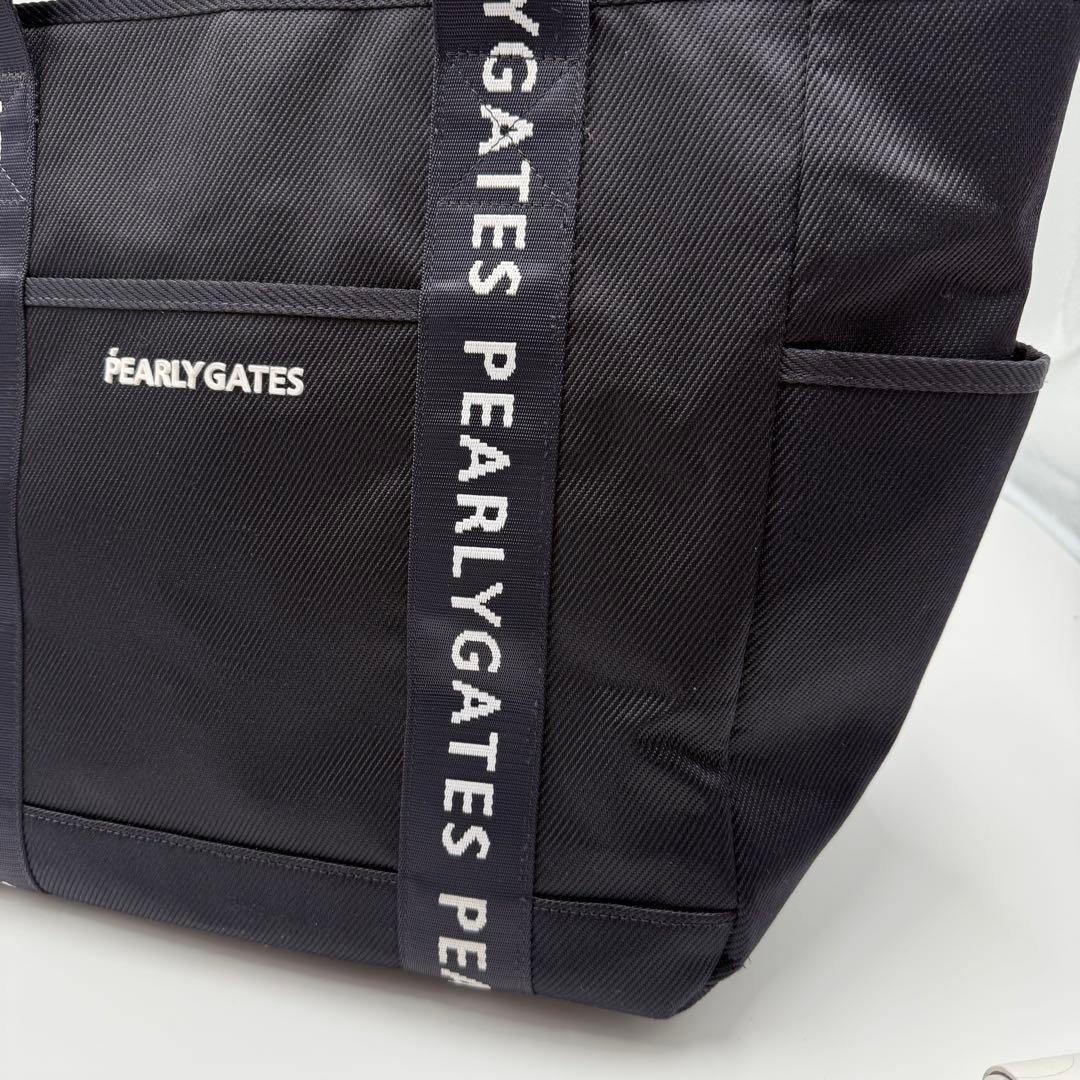 PEARLY GATES ロッカーバッグ 大型 ロゴ 大容量 黒