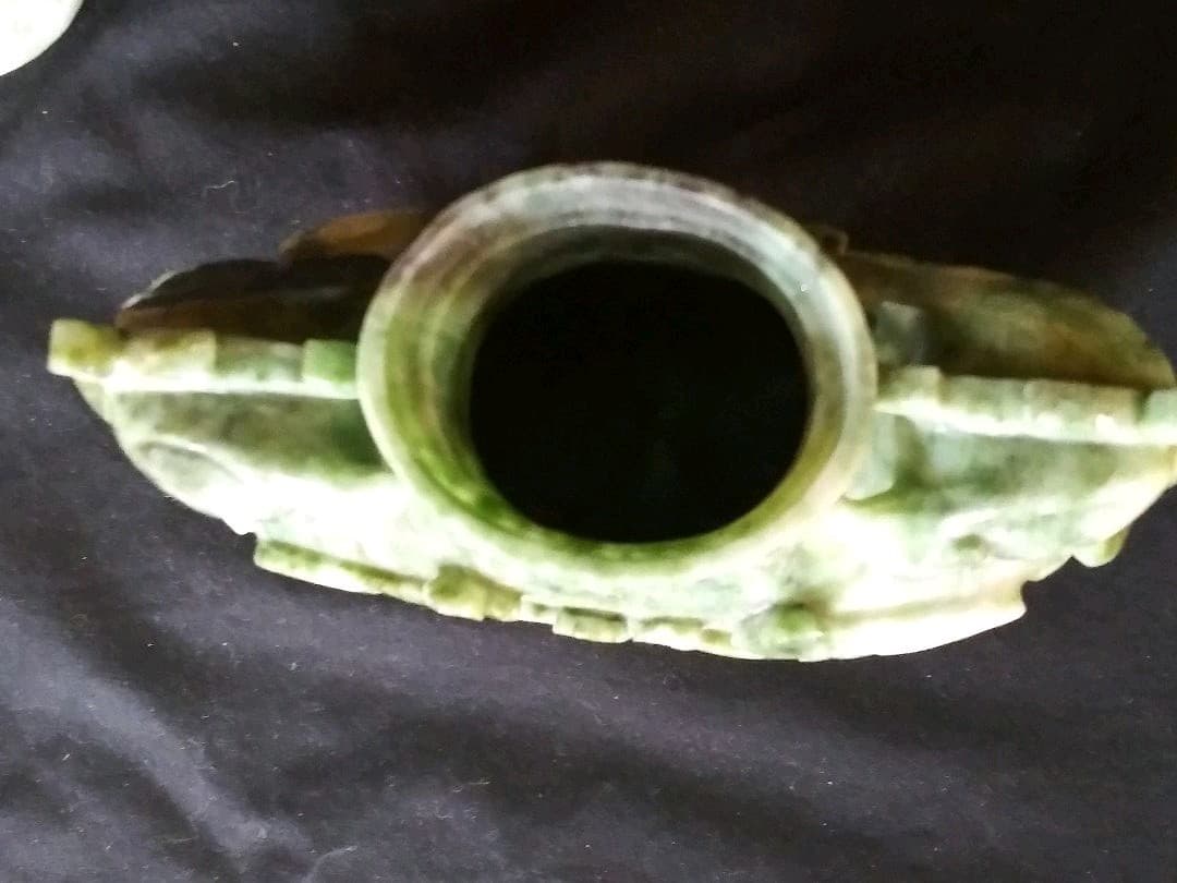 玉製鶏尊 南陽翡翠(独山玉)製 中国工芸品 置物 NO.837 - メルカリ