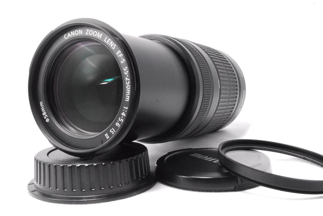 美品✨Canon EF-S 55-250mm IS II 望遠レンズ✨説明書付き